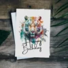 Happy birthday card with a vibrant watercolor tiger portrait, ideal for a fun birthday celebration.