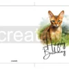 Printable Abyssinian Cat Birthday Card | Instant Download