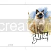 Printable Balinese Cat Birthday Card | Instant Download