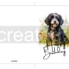 Printable Barbet Birthday Card | Instant Download