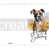 Printable Boxer Dog Birthday Card | Instant Download