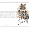 Printable Wolf Birthday Card | Instant Download #01