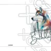 Printable Husky Birthday Card | Instant Download #01