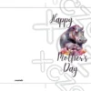 Printable Hippo Mother's Day Card | Instant Download