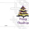Printable Nonbinary Christmas Tree Card | Instant Download