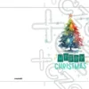 Printable Rainbow Christmas Tree Card | Instant Download