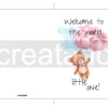 Printable Teddy Bear New Baby Card | Red Balloons