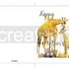 Printable Giraffe Mother's Day Card | Instant Download