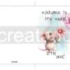 Printable Mouse New Baby Card | Instant Download