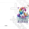 Printable Rainbow Unicorn Birthday Card | Instant Download