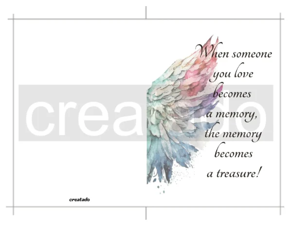 Printable Sympathy Card When Someone You Love Becomes A Memory