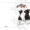 Printable Kissing Cats Valentine's Day Card | Instant Download #01