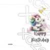 Printable Unicorn Birthday Card Dandelion | Instant Download