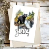 Printable Black Bear Birthday Card | Instant Download