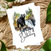 Printable Black Bear Birthday Card | Instant Download