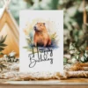 Printable Capybara Birthday Card | Instant Download