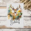 Printable Deer Birthday Card | Summer Field