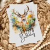 Printable Deer Birthday Card | Summer Field