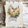 Printable Deer Birthday Card | Summer Field