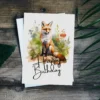 Printable Red Fox Birthday Card | Instant Download #01