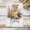 Printable Lioness Birthday Card | Instant Download #01