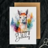 Printable Lama Birthday Card | Instant Download #02