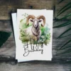 Printable birthday card with a smiling ram and "Happy Birthday" greeting. A fun way to celebrate a ram's special day!
