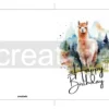 Printable Alpaca Birthday Card | Instant Download