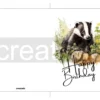 Printable Badger Birthday Card | Instant Download