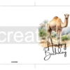 Printable Camel Birthday Card | Instant Download