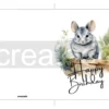 Printable Chinchilla Birthday Card | Instant Download