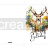Printable Deer Birthday Card | Summer Field