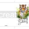 Printable Jungle Tiger Birthday Card | Instant Download #02