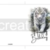 Printable White Tiger Birthday Card | Instant Download #01